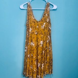 Mustard floral tunic